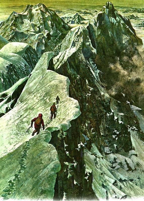 unknow artist manga manniskor kan bergsklattring tyckas vara en egendomlig sysselsattning china oil painting image